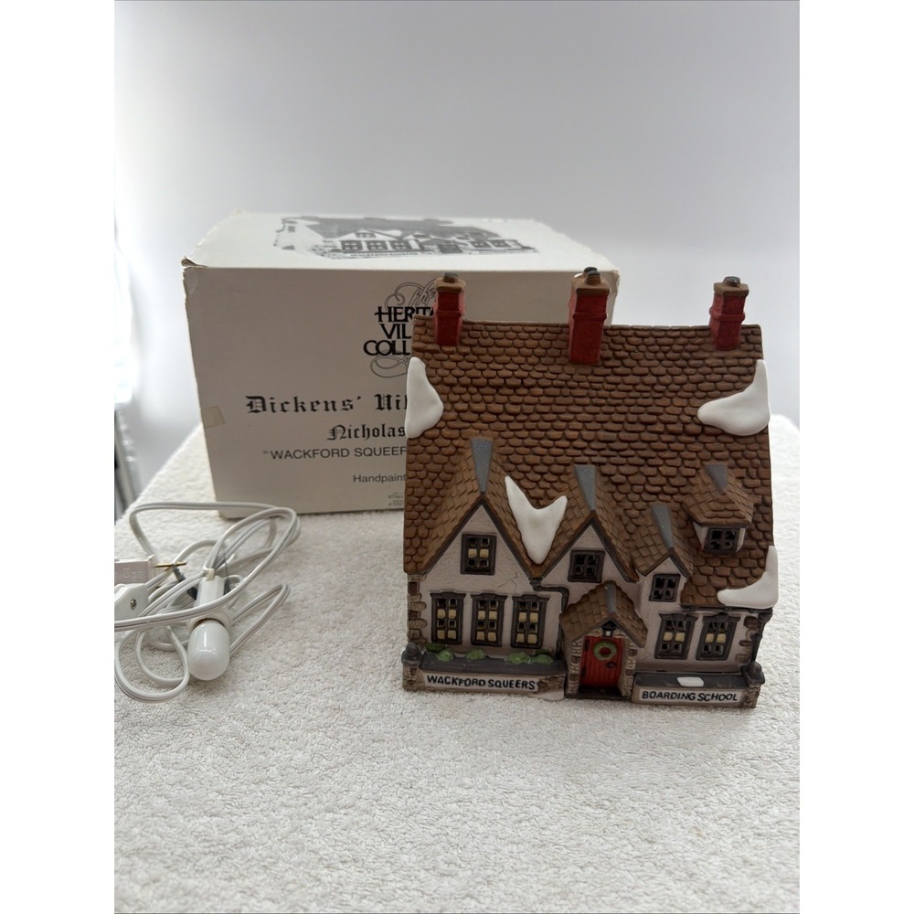 1988 Dept 56 Wackford Squeers Boarding School Dickens Village 5925-0 Heritage Co
